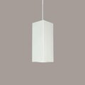 A19 Lighting Timor E26 Base Dimmable LED Pendant Bisque - White Cord & Canopy P1801-1LEDE26-WCC